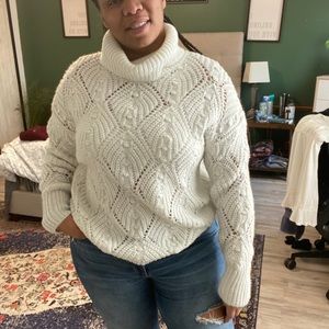 Women plus size pullover sweater